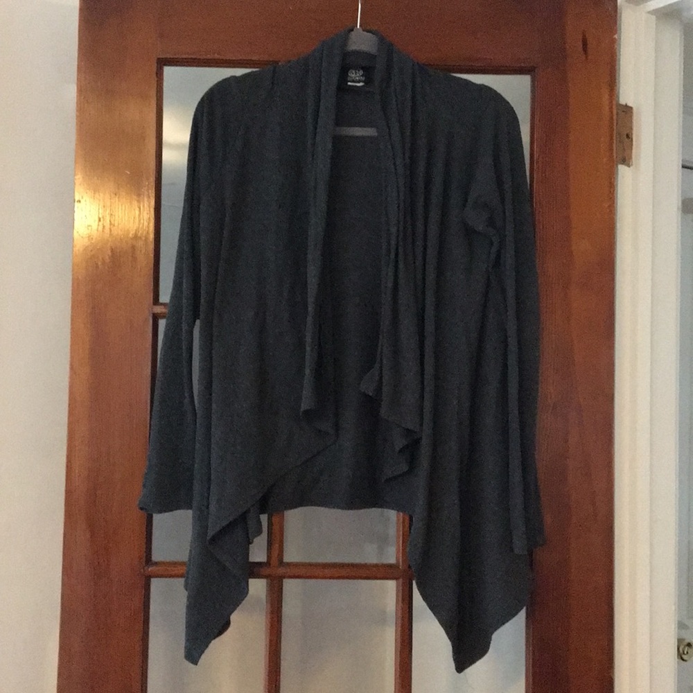 Gray cardigan